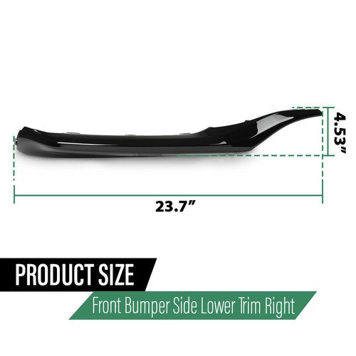 Solid Spare Front Bumper Lower Trim Molding Fit For 2021-2023 Toyota Camry XSE SE Right Side