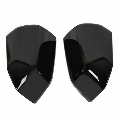 Solid Spare For 2015-2020 Ford F150 GLOSS BLACK Top Half Mirror + Door Handle Covers F-150