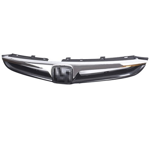 Solid Spare Plastic Black Chrome Front Fit For Honda Accord Sedan 2006-2007 Bumper Grille