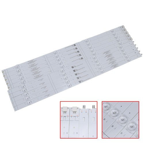 New LED Strips For Hisense 55R6E 55A6100UWR 55R6000E 55R6040E LB55143
