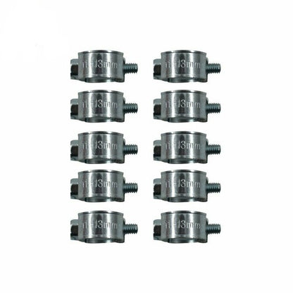 Solid Spare 1/4" FUEL INJECTION HOSE CLAMP / AUTO Fuel clamps?11mm-13mm?30 Pcs