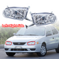 For Toyota Corolla 2001 2002 Headlights w/o Corner Signal Headlamps Left+Right