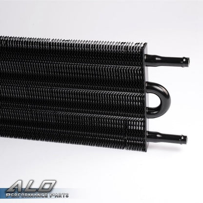 Solid Spare Aluminum 4 Row Universal Car Engine Oil Cooler Thermostat 12-3/4"X 5" X 3/4"