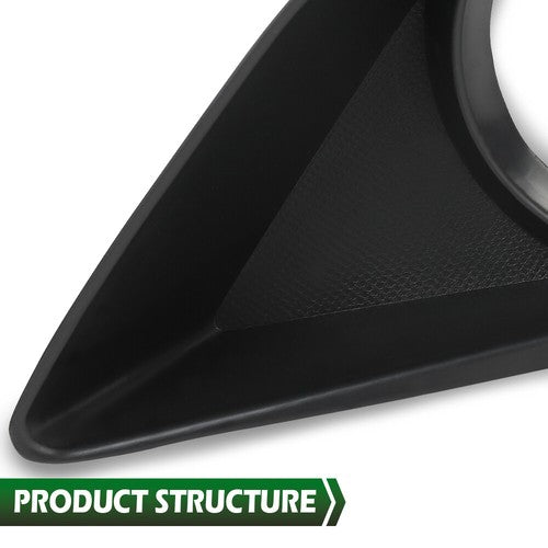 Solid Spare Bumper Fog Light Bezel Lamp Trim Left+Right Fit For 2009-2010 Toyota Corolla