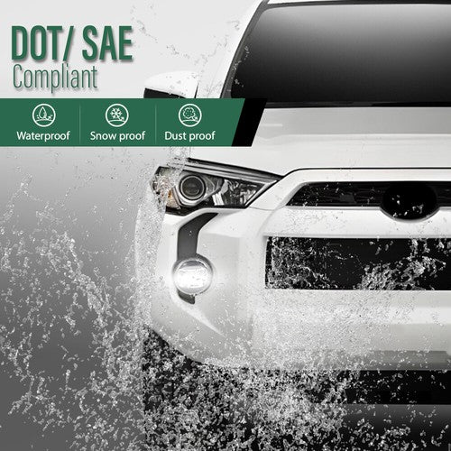 Solid Spare Fit For Toyota Camry Corolla RAV4 Yaris Lexus LED Fog Lights Driving Lamps