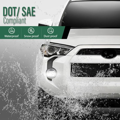 Solid Spare Fit For Toyota Camry Corolla RAV4 Yaris Lexus LED Fog Lights Driving Lamps