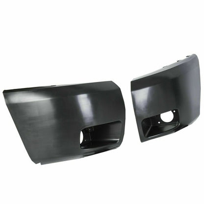 Solid Spare LH & RH Bumper End Extension W/Fog Lamp Hole Fit For 07- 13 Chevy Silverado 1500