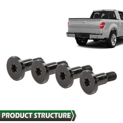 Solid Spare Fit For Ford F150 F250 F350 F450 Super Duty Tailgate Cover Cap Screws Bolts