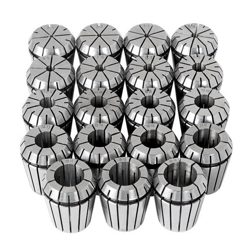 Solid Spare 19PCS ER32 2mm-20mm Spring Collet Set for CNC Workholding Engraving & milling