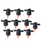 Solid Spare 1/4"Straight In-Line Gas Motorcycle Fuel Shut-off / Cut-off Valves10 Pcs