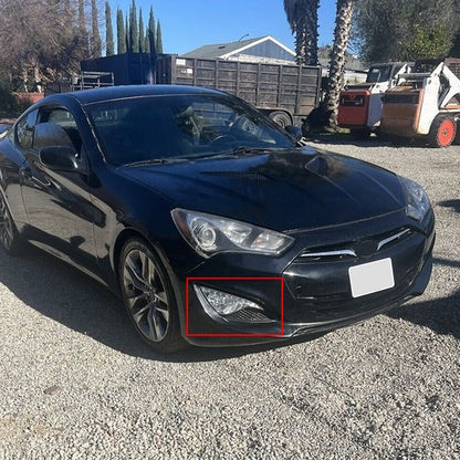 Solid Spare Fog Light Lamp + Cover + Connector RH/Passenger For Hyundai 13-17 Genesis Coupe