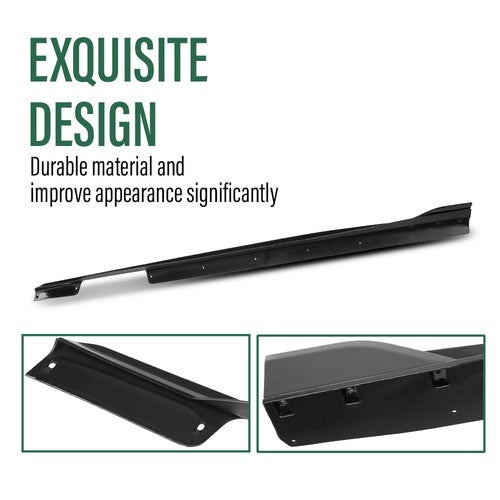 Solid Spare Side Skirts Extension Panel Fit For 2020-2025 BMW G06 X6 M Sport Gloss Black
