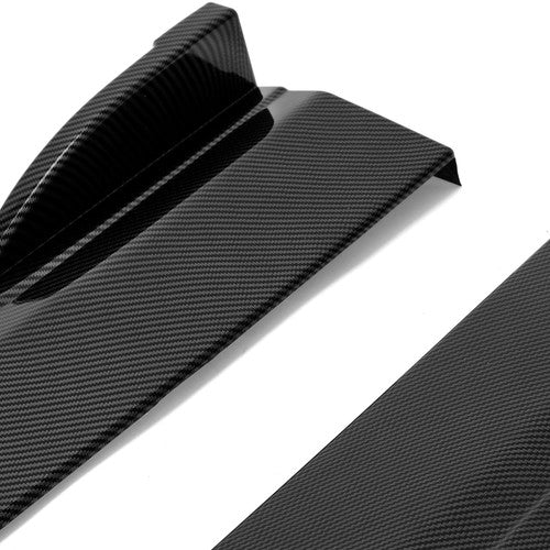 Solid Spare For Dodge Charger SRT RT 2015-2023 Carbon Fiber Look Side Skirt Rocker Panels