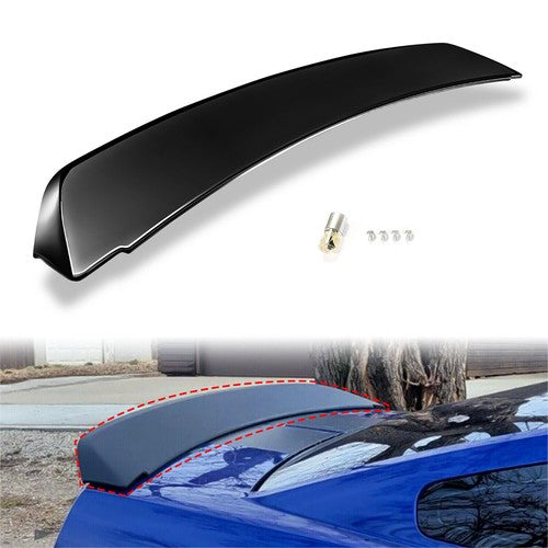 Solid Spare For 2005-2009 Ford Mustang GT500 Ducktail Style Rear Trunk Spoiler Wing Black