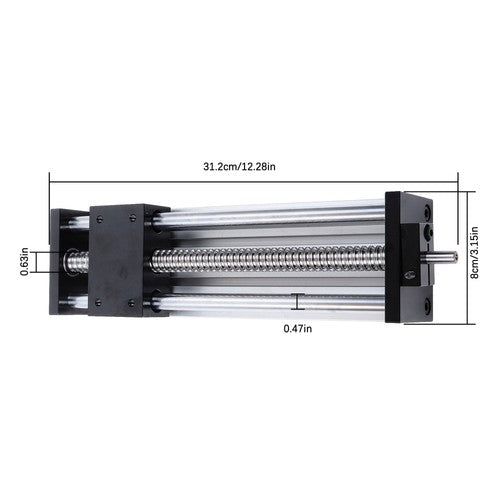 Solid Spare 200mm Sliding Table Stage Linear double-track Ballscrew SFU1605 Motion Stage