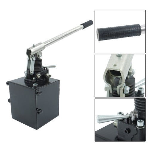 Solid Spare Hydraulic Piston Hand Pump 2.7 Cid 5 Quart With Valve For Double Acting Cylinder
