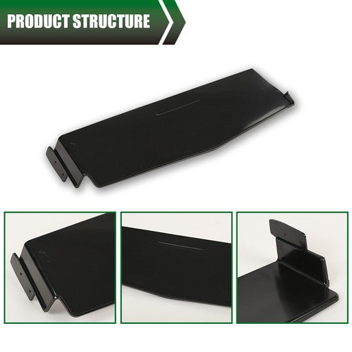 Solid Spare Fit For 1979-1985 Cadillac Eldorado Front Rear Bumper Panel Fillers Set Black