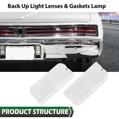 Solid Spare Fit For 1964 1965 Buick Skylark Special Back Up Light Lenses & Gaskets & Screws