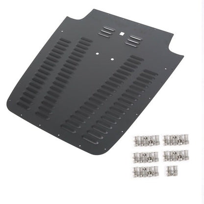 Solid Spare Vented Hood Louver Black For Jeep Wrangler TJ / LJ 2003 2004 2005 2006