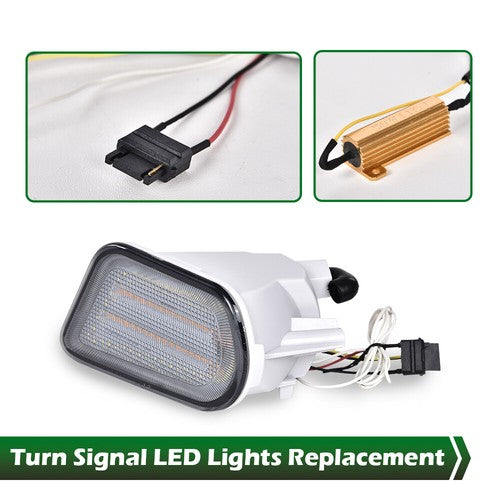 Solid Spare Fit For 98-02 Pontiac Firebird Trans Am Smoke LED Turn?Signal Parking Lights