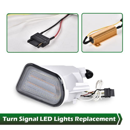 Solid Spare Fit For 98-02 Pontiac Firebird Trans Am Smoke LED Turn?Signal Parking Lights