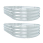 Solid Spare 2 Pcs 6x3x1ft Galvanized Raised Garden Bed Kit Large Metal Planter Box Outdoor