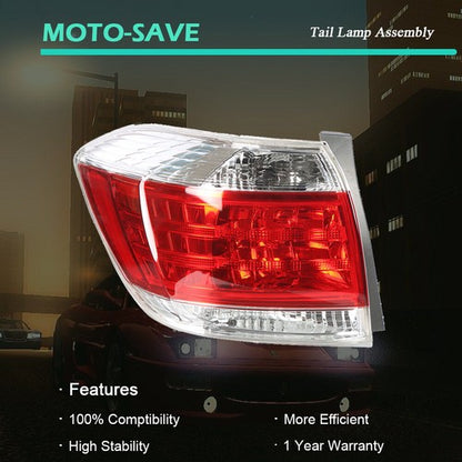Solid Spare Tail Light Lamp Assembly 815600E070 Left Side For 2011-2013 Toyota Highlander