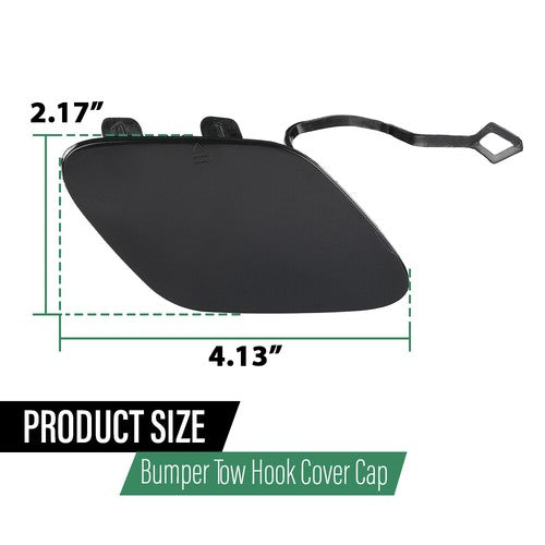 Solid Spare Fit For 14-16 Mercedes W212 E250 E350 E400 E550 Front Bumper Tow Hook Eye Cover