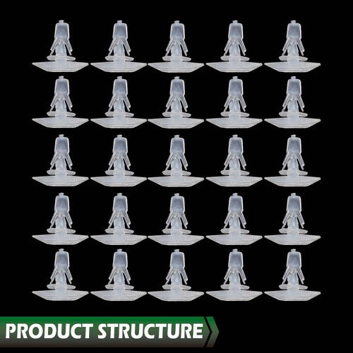 Solid Spare 25pcs Door Weatherstrip Clips 3/16" Hole- 1/4" x 5/8" Head Dia Fit For GM