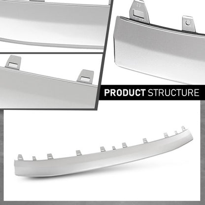 Solid Spare Fit For 15-18 Audi S8 A8 S-line Front Bumper Cover Lower Spoiler Molding Trim