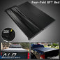 Solid Spare Four-Fold Tonneau Cover 8Ft Long Bed Fit For 14-21 Toyota Tundra Lock