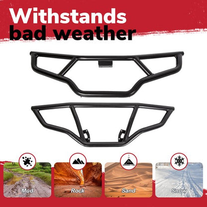 Solid Spare Brush Guard Bumper Set Front & Rear For Polaris Sportsman 570 EPS 2016-2020