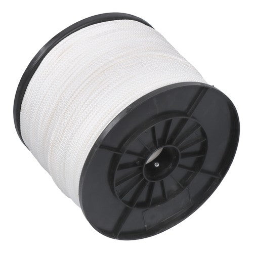 Solid Spare 1/8" x 1000' Hollow Braid Polypro Rope Tensile Strength 350 Pounds White