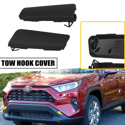 For 2019 2020 2021 2022 2023 Toyota RAV4 2X Front Bumper Tow Hook Eye Cover Cap