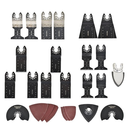 Solid Spare 40Pcs Oscillating Tool Accessories Kit Universal Metal Wood Multitool Saw Blades