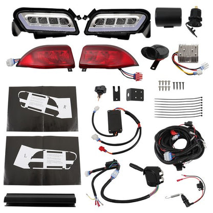Solid Spare LED Headlight & Tail Light Kit 2018+ For Club Car Tempo Golf Cart New