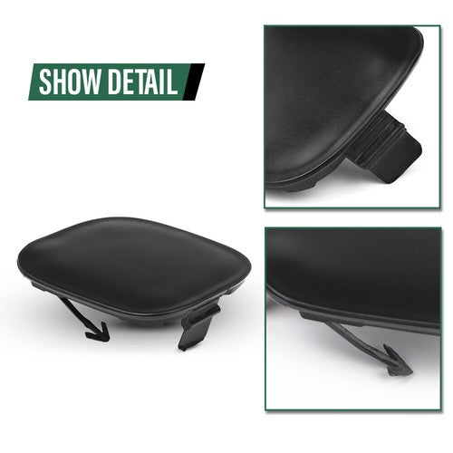 Solid Spare Fit For 14-16 Toyota Highlander Front Bumper Tow Hook Eye Cover Left+Right