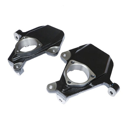Solid Spare Black 2" Drop Lowering Spindles For Chevy GMC Silverado Sierra 1500 1999-2006