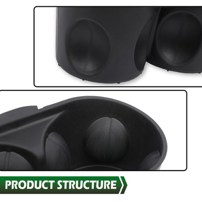 Solid Spare Fit For 2011-2020 Grand Caravan/Town & Country Console Cup Holder Insert Black