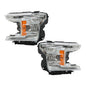 Solid Spare Fit For Ford F-150 2018 2019 2020 LH+RH Headlights Headlamps Clear Lens Halogen