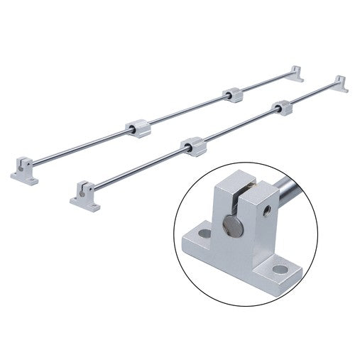Solid Spare 2 Pcs 850mm Linear Motion Rail Guide with 4 PCS SCS8UU Bearings SK8 Rail Support
