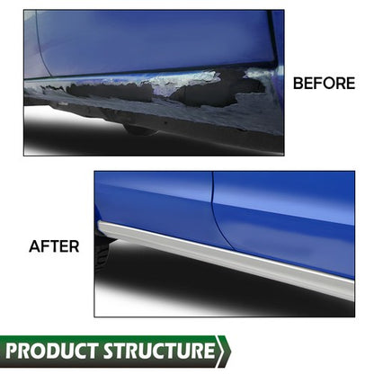 Solid Spare Rocker Panels Fit For 2014-2018 Chevrolet Silverado Extended Cab 4 Door PAIR