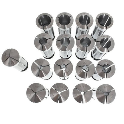 Solid Spare NEW 17 PK 1/16 - 1-1/16" 5C Round Collet Set By 16th Harden 0006" TIR