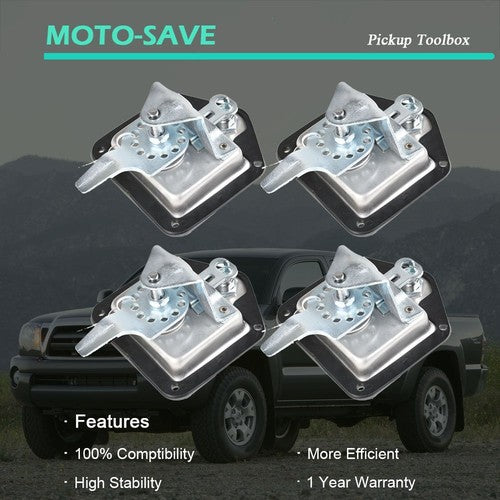 Solid Spare 4* Trailer Door Latch T-Handle Lock Stainless Steel Keys Camper RV Truck Toolbox