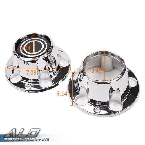 Solid Spare 4x4 Silver Wheel Center Hub Caps w/ Screws Fit For Ford F150/Bronco/Van