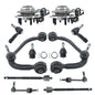 Solid Spare Front Control Arm Ball Joint Tie Rod End Sway Bar For Ford F-150 2004-2005 12Pc