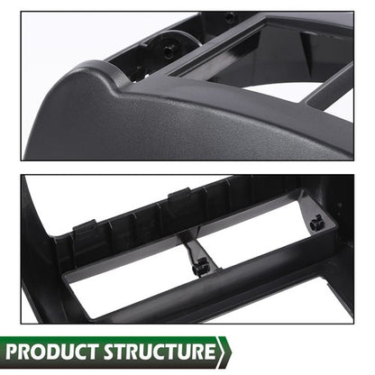 Solid Spare Fit For 97-02 Jeep Wrangler TJ Double Din Dash Bezel Radio Stereo Mounting Kit