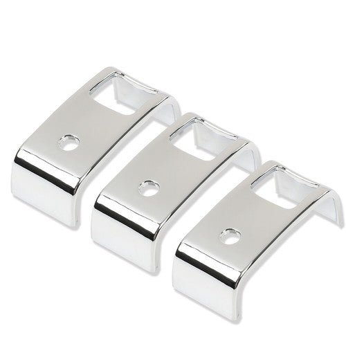 Solid Spare Fit For 2006+ Kenworth W900 T800 T660 C500 3pcs Rocker Switch Covers Chrome