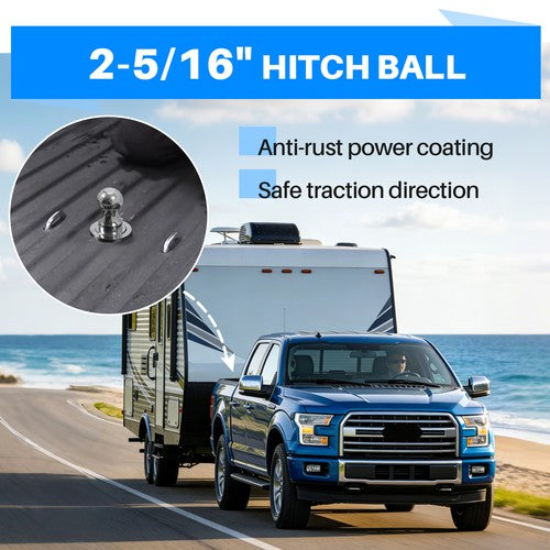Solid Spare Fit 15-20 Ford F150 30,000 lbs Double Lock Under Bed Gooseneck Trailer Hitch
