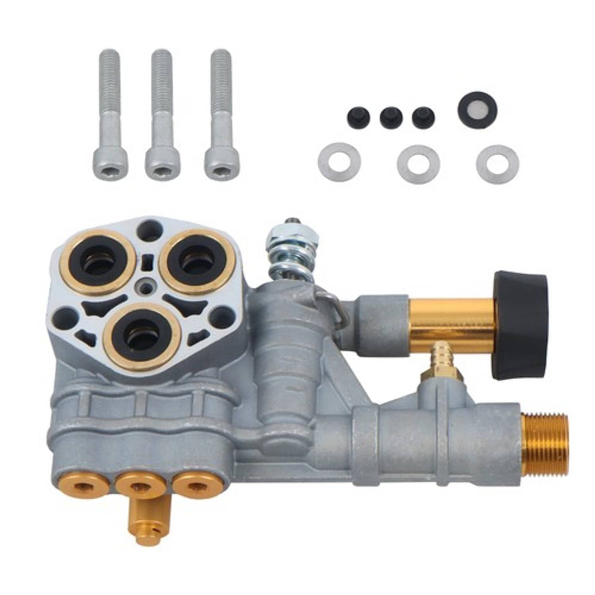Solid Spare Pressure Washer Pump Manifold Replacement Kit for Axial Cam 7108366